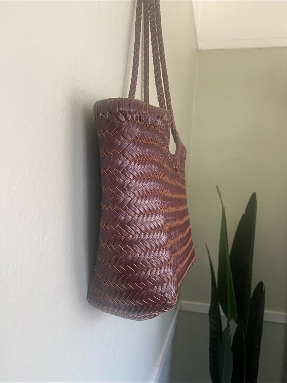 Woven Leather Tote Bag in Dark Brown
Similar to Dragon Diffusion Bag - Picture 2 of 10